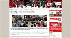 Desktop Screenshot of dielinke-muc.de