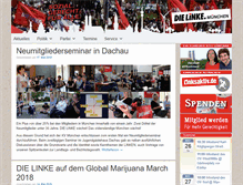 Tablet Screenshot of dielinke-muc.de